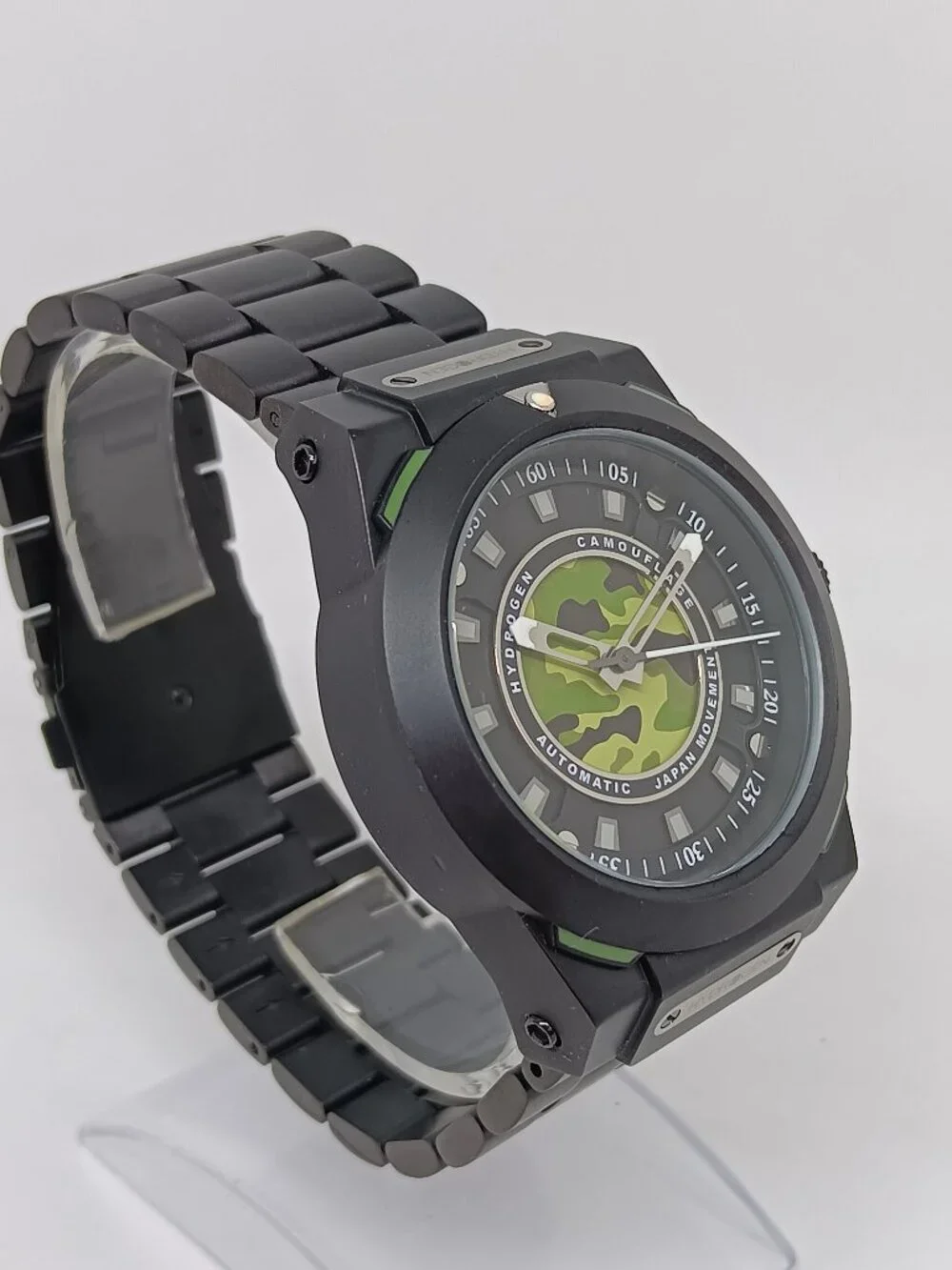 Hydrogen Sportivo Camo HW324209 Men's 42mm Automatic [NH38A] Black S/Steel Watch